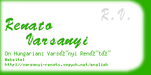 renato varsanyi business card